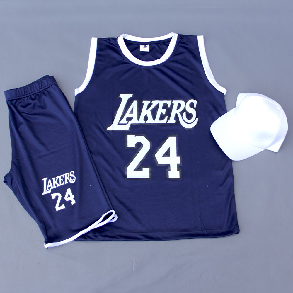 ست رکابی شلوارک LAKERS سرمه ای