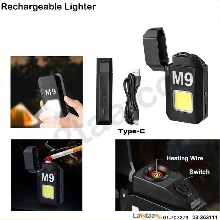 فندک المنتی چراغ قوه دار M9